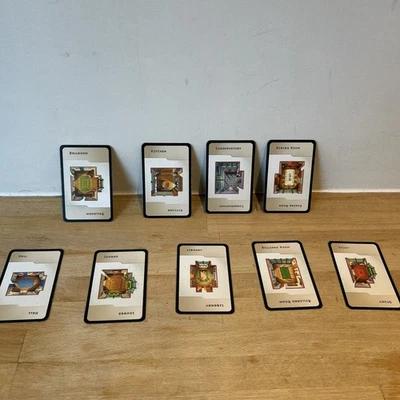 Cluedo 2003 Spare  9 Replacement room cards - Image 1 of 4