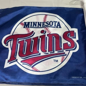 Rico Minnesota Twins Baseball Window Flag Banner Car Truck Auto 11" x 14" Blue - Picture 1 of 8