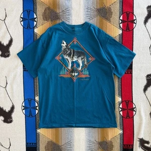 Camiseta Vintage Años 90 Wolf Nature Exterior Nuevo México Talla XL Hecha en EE. UU. Animales - Imagen 1 de 5