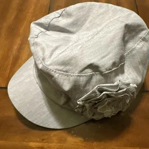 Ladies Gray Croft & Barrow Sports Baseball Hat Cap W/3D Flower-one Size - Picture 1 of 12