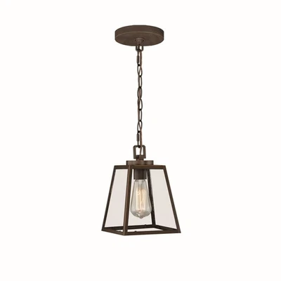 Vaxcel - Grant 1-Light Mini Pendant in Farmhouse and Lantern Style 10.25 Inches - Image 1 of 4