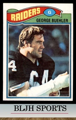 1977 Topps #137 George Buehler Oakland Raiders (3A1) - Image 1 of 2