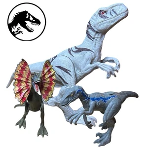 Juguetes de película Jurassic World Mattel Battle Velociraptor Blue Raptor (lote de 3) - Imagen 1 de 13