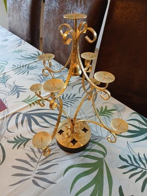 Kerzenständer Karussell Spieluhr Pyramide Kerzenhalter Deko Melodie - Bild 1 von 4