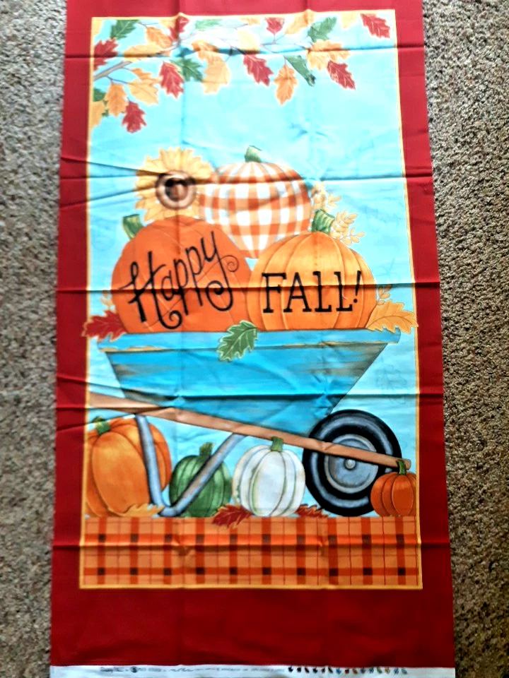 Happy Fall Cotton Fabric Quilt Panel-Deb Strain for MODA  23" x 44" - Image 1 of 1