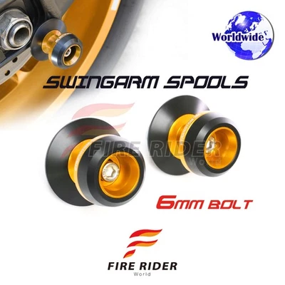 Carretes basculantes traseros Billet Gold M6 Twall para Caponord 1200 13 14 15 16 17 Foto 1 de 4