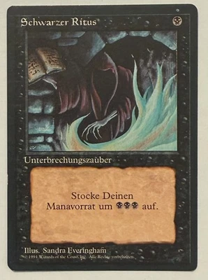 Dark Ritual  (LP) - Revised Edition Foreign Black Border (FBB) (German) MTG - Image 1 of 2