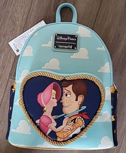 NEW Disney Parks Loungefly Mini Backpack Toy Story Woody Bo Peep Sheep Heart - Picture 1 of 6