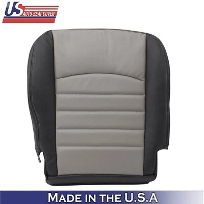 2009-2012 For Dodge Ram 1500 ST Leatherette Driver Bottom Seat Cover 2-Tone Gray - Image 1 of 4