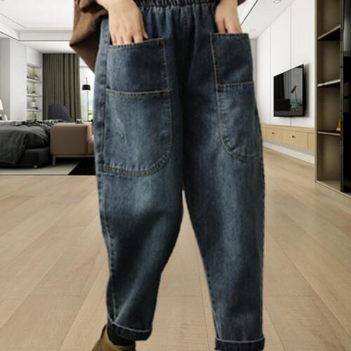 Pantalon court sarouel pour femme avec poches taille haute mode pantalon