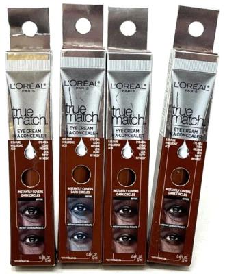 (4) Loreal True Match Eye Cream In A Concealer New In Packaging C9-10 - Deep - Image 1 of 3