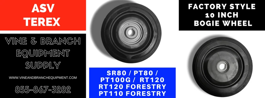 2035-179 ASV TRACKLOADER 10" THIN MID WHEEL OEM FITS RT120 R350T RT75 R265T