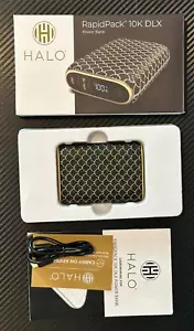 Halo RapidPack 10K DLX Power Bank with USB-A Output/USB-C Input Black - Picture 1 of 8