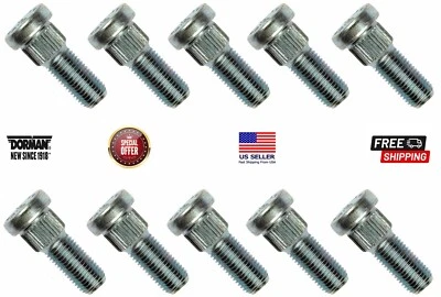 10 Wheel Lug Studs Rear/Front for BUICK Chevy Caddy DODGE GMC Oldsmobile Pontiac - Image 1 of 4