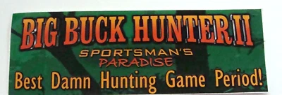 NEW Advertising Vinyl Decal Sticker 9"- Big Buck Hunter II - Image 1 of 3