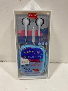 Kids Earbuds For Back To School With Ear Hooks Cute Cat Earbud For Kid Wired Ove - Picture 1 of 2