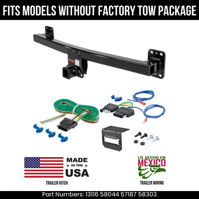 Сцепное устройство для прицепа 11-17 VW Touareg с 5-контактной проводкой подходит без оригинального TowPKG Curt 7,5 К - Изображение 1 из 4