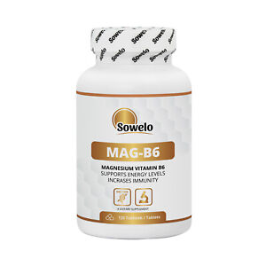 SOWELO MAGNESIUM CITRATE + VITAMIN B6 BETTER ABSORPTION ENERGY SUPPORT
