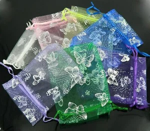 Butterfly Organza Jewelry Gift Candy Pouch Bags Wedding Party Favor Decor - Picture 1 of 14