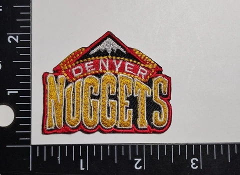 Denver Nuggets  Embroidery Iron On NBA Basketball Quantity Patch Shipping w/trk Cover