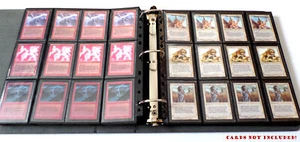 Álbum de juego premium de 3 anillos negro + 50 páginas de carga lateral de 24 bolsillos - Imagen 1 de 13