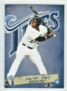 2014 Norfolk Tides (Triple-A Baltimore Orioles) Xavier Paul