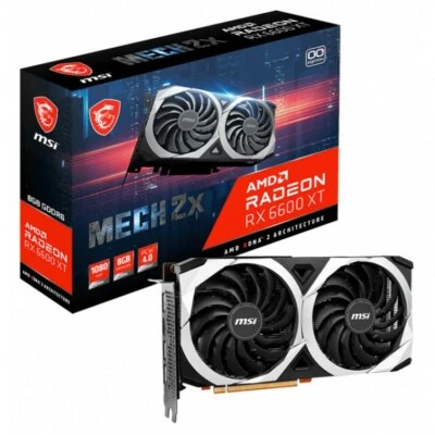 MSI Radeon RX 6600 XT MECH 2X OC 8GB GDDR6 Graphics Card - BRAND NEW - Image 1 of 2