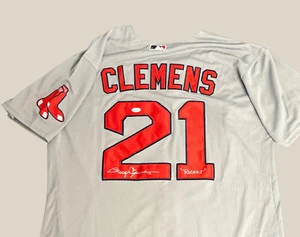 Roger Clemens Boston Red Sox Autographed MLB Nike Jersey, Inscribed "Rocket" - Picture 1 of 13