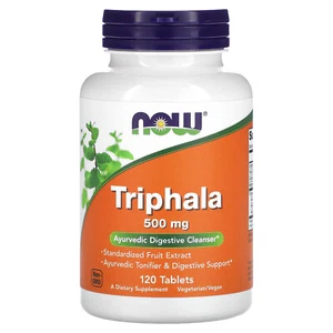 Now Foods Triphala 500 mg 120 Tablets GMP Quality Assured, Vegan, Vegetarian - Picture 1 of 2