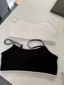 2 x Girls Cropped Tops by Poundland - Age 13/14 - Picture 1 of 3