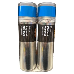 ROVER PAGEANT MID BLUE SPRAY PAINT 300ML HALFORDS CANS X2 - Picture 1 of 3