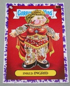 MÜLL EIMER KINDER 2020 35th Anniversary LILA Karte #62b "Inked Ingrid" - Bild 1 von 3