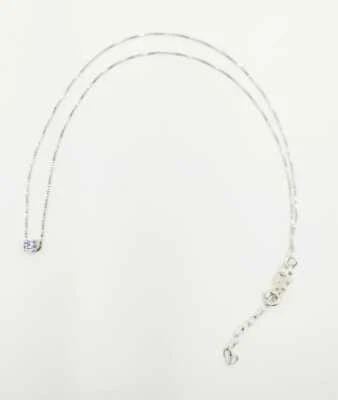 COLLANA CON ZIRCONE LAVANDA 4MM E CATENINA A 45 CM IN ARGENTO 925 RODIATO ORO - Immagine 1 di 3
