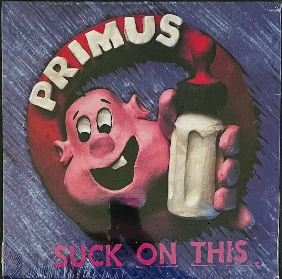 PRIMUS Suck On This COBALT BLUE VINYL Recorded Live New Sealed LP - Image 1 of 1