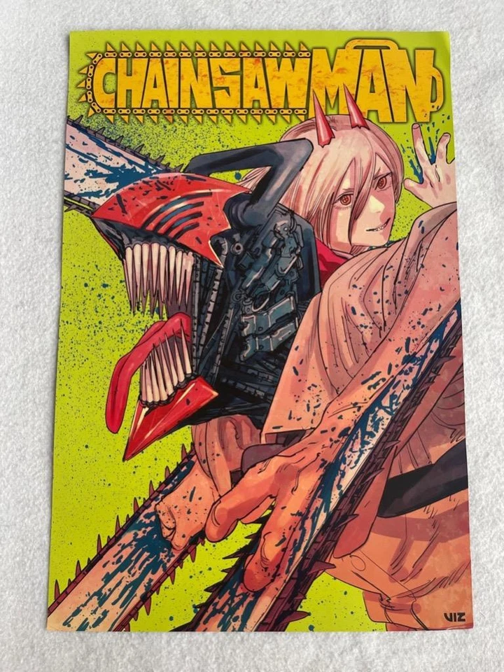 CHAINSAW MAN - 12"x18" D/S Original Promo TV Poster SDCC 2022 MINT Viz Media