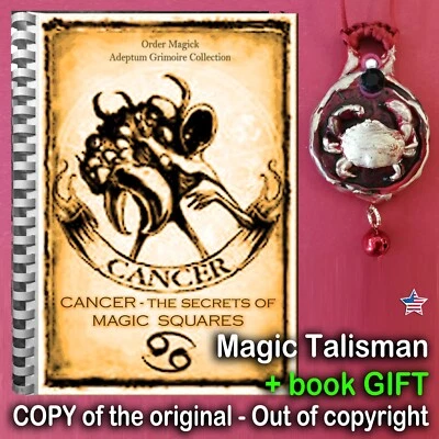 Antique Book Astrology Occultism Magic Esoteric Numerology Kabballah Cancer Sign - Image 1 of 4