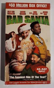 RARE 2004 Bad Santa Screener Factory Sealed VHS Demo Tape - Picture 1 of 6