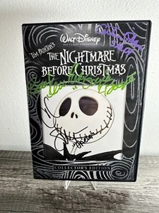 Nightmare Before Christmas Autograph DVD Jack Sally Oogie Disney Signed COA - Picture 1 of 6