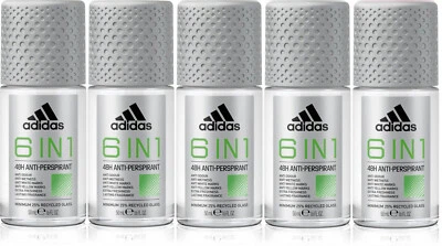 5 ADIDAS 6 EN 1 48H Antimarcas Olores Antitranspirante Roll On Desodorante 50 ml Foto 1 de 4