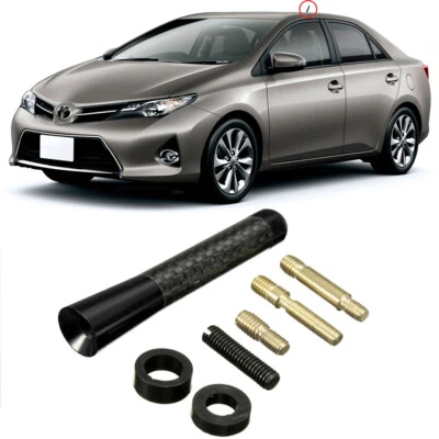 3" Carbon Style Antenna w/screws Accessories For Toyota Corolla - image 1 of 4