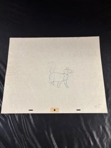 Walt Disney Aristocats Duchess original production drawing 1970 vintage art - Picture 1 of 3