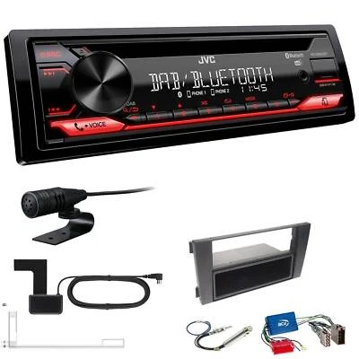 JVC KD-DB622BT DAB inkl Antenne Bluetooth USB Set für Audi A6 Facelift OEM 2 DIN - Bild 1 von 4