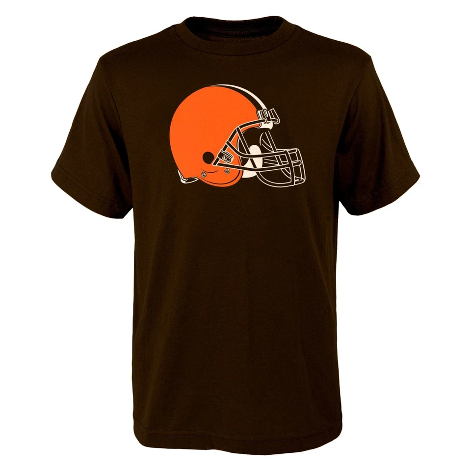Camisa manga corta con logotipo del equipo juvenil Cleveland Browns Foto 1 de 1