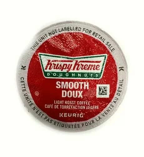 96/Pack Krispy Kreme Smooth Doux Light Roast Coffee K-Cups Pods Bulk Packaging