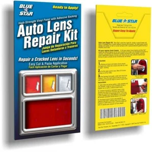 Red Auto Lens Repair Kit Quick Fix Cracked Broken Tail Light Smooth Surface DIY - Picture 1 of 1
