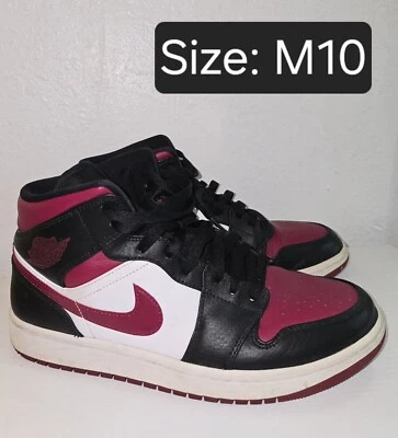 Talla 10 - Air Jordan 1 Mid Noble Red Foto 1 de 4