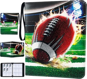 900 Pockets Football Cards Binder,Trading Cards Holder Card Collectors Album,Tra - Picture 1 of 12