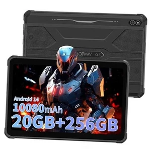 R10 Pro Rugged Tablet 10.1" 12000mAh IP68 Waterproof Android Black - Photo 1/7