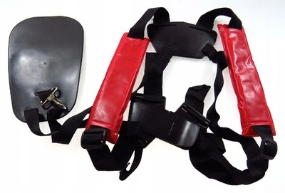 SILVER Doppel Schultergurt Tragegurt für Freischneider Motorsense Rasentrimmer