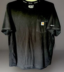 Carhartt Force Relaxed Fit Men’s Size XL Black Pocket T-Shirt Workwear EUC - Picture 1 of 6
